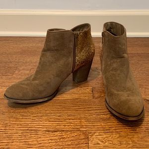 Wanted brand glitter booties